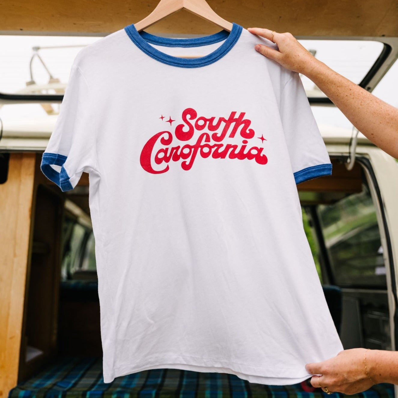 South Carofornia Ringer Tee