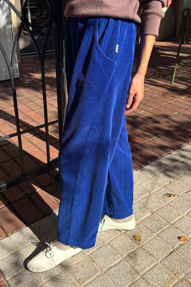 Soft Corduroy Arc Pant - Cobalt