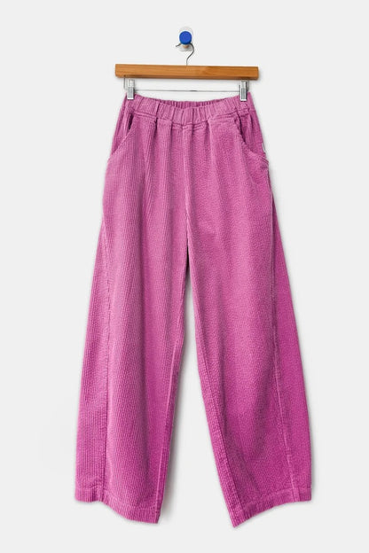 Soft Corduroy Arc Pant - Lilac