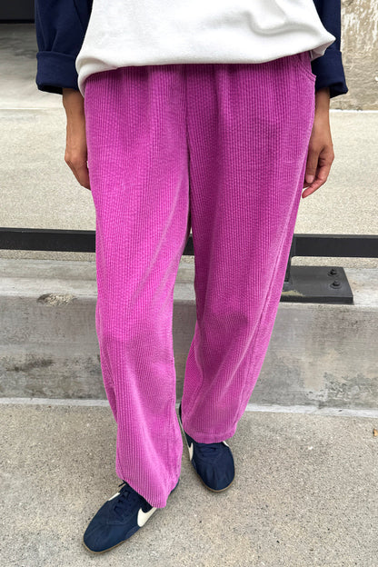Soft Corduroy Arc Pant - Lilac