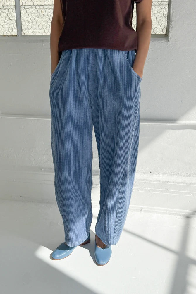 Soft Corduroy Arc Pant - Blue