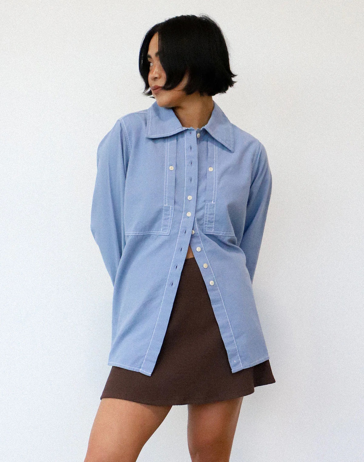Waffle Skort - Chocolate