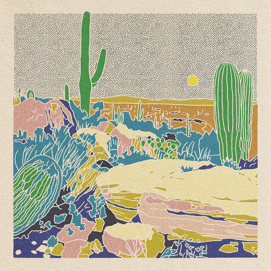 Pastel Desert Cacti