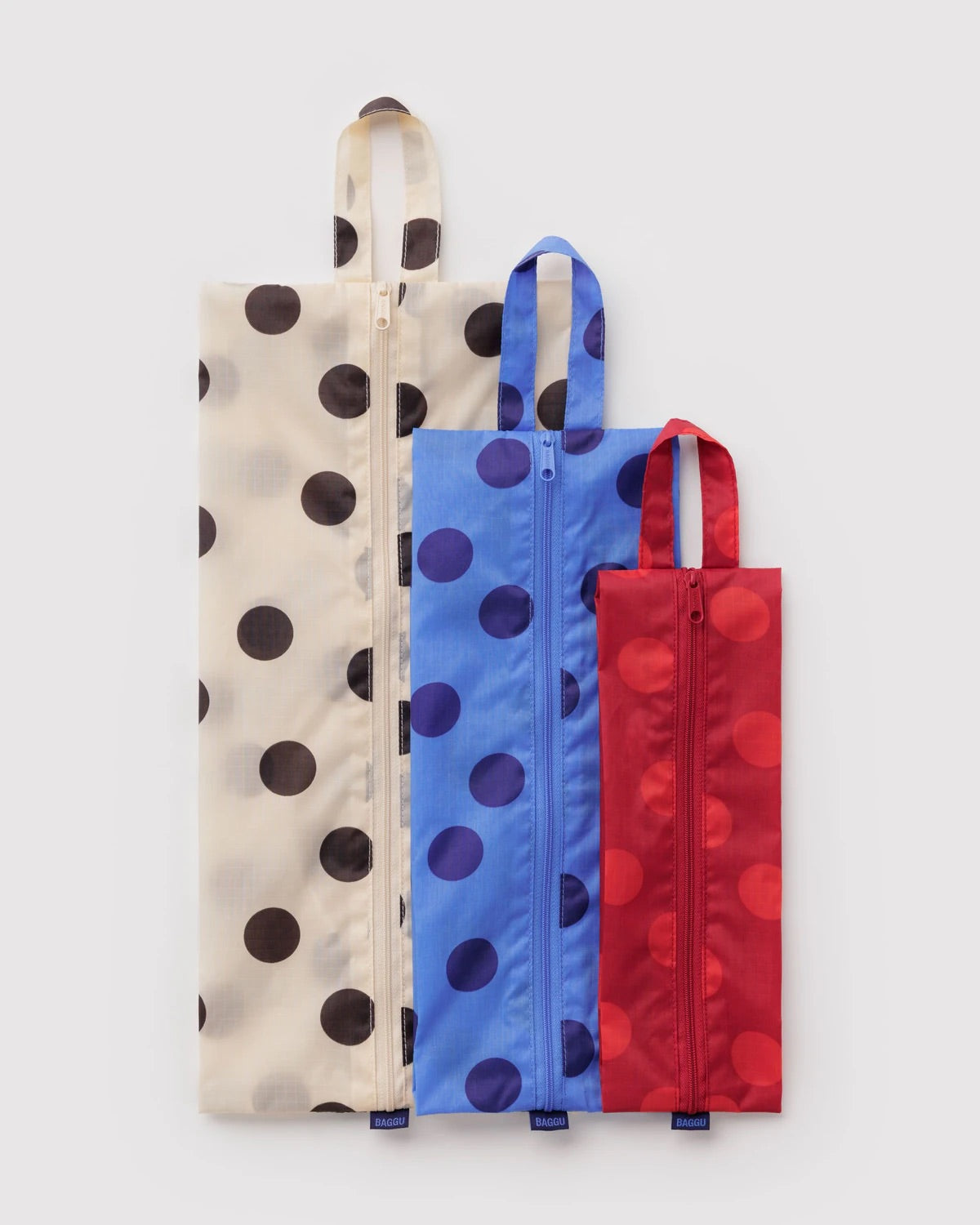 Baggu 3D Zip Set: Polka Dot Mix