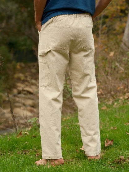 Canvas Work Pants - Natural