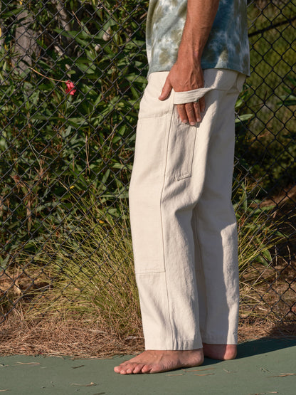 Canvas Work Pants - Natural