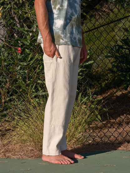 Canvas Work Pants - Natural