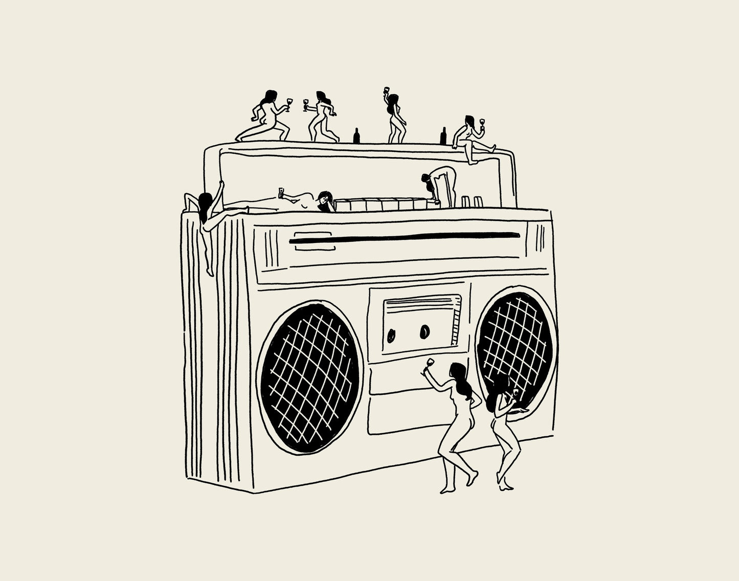 "Boom Box" 11x14 Print
