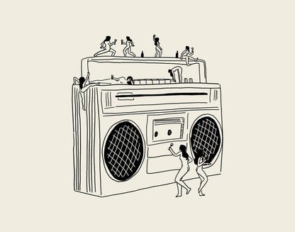 "Boom Box" 11x14 Print
