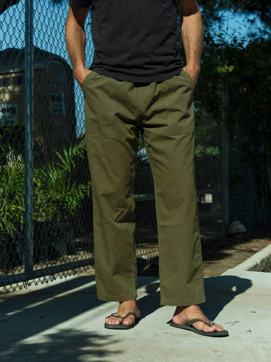 Drawstring Salvador Pants - Mash Green