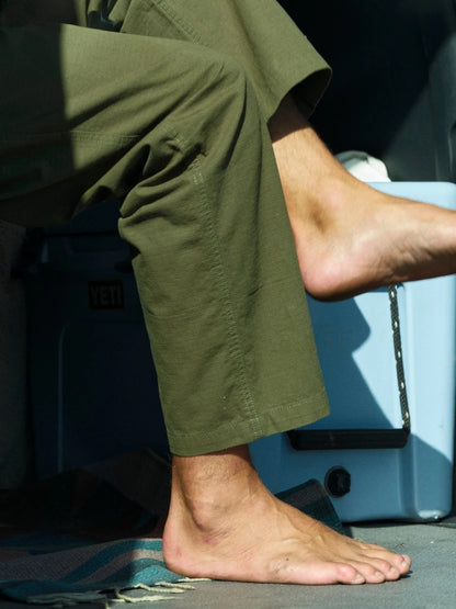 Drawstring Salvador Pants - Mash Green
