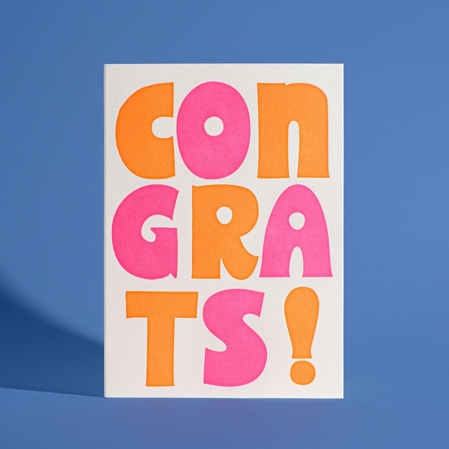 Congrats! Letterpress Greeting Card