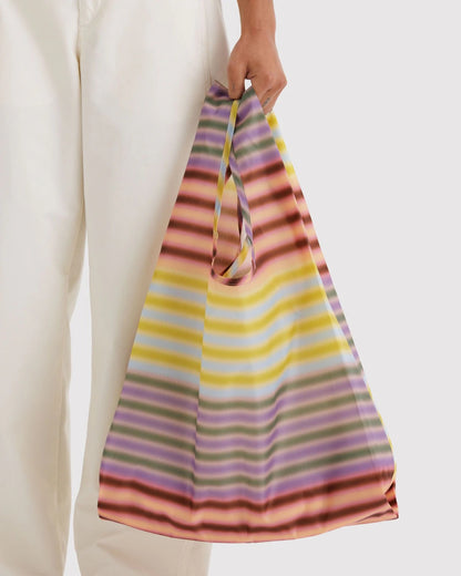Baggu Reusable Tote: Gradient Stripe Multi