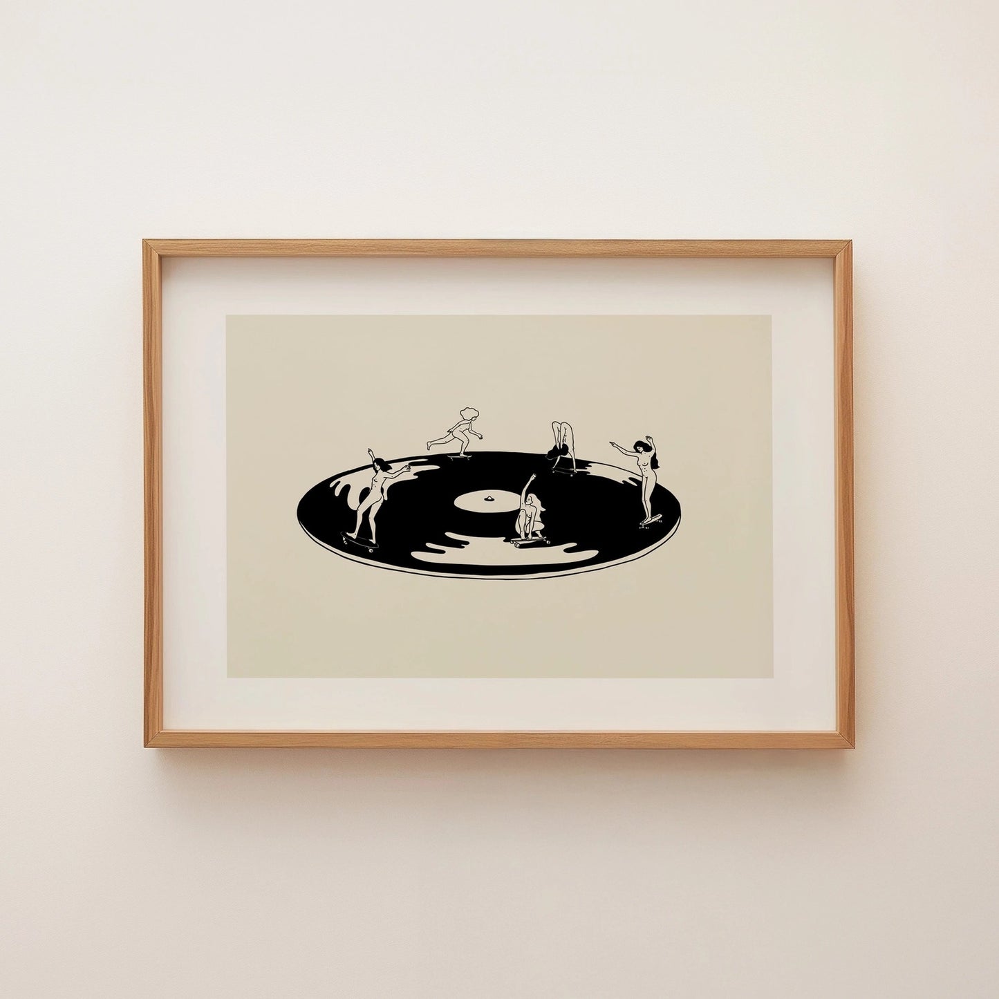 "Skate Session on Vinyl" 11x14 Print