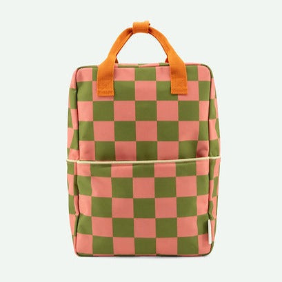 Large Checkerboard Backpack | Sprout Green