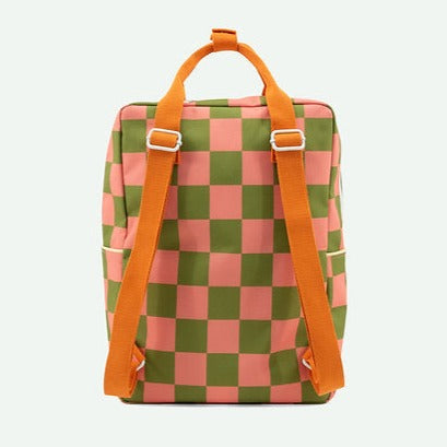 Large Checkerboard Backpack | Sprout Green