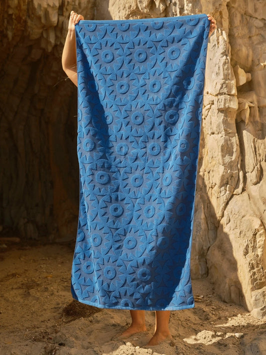 Blue Pinwheel Towel