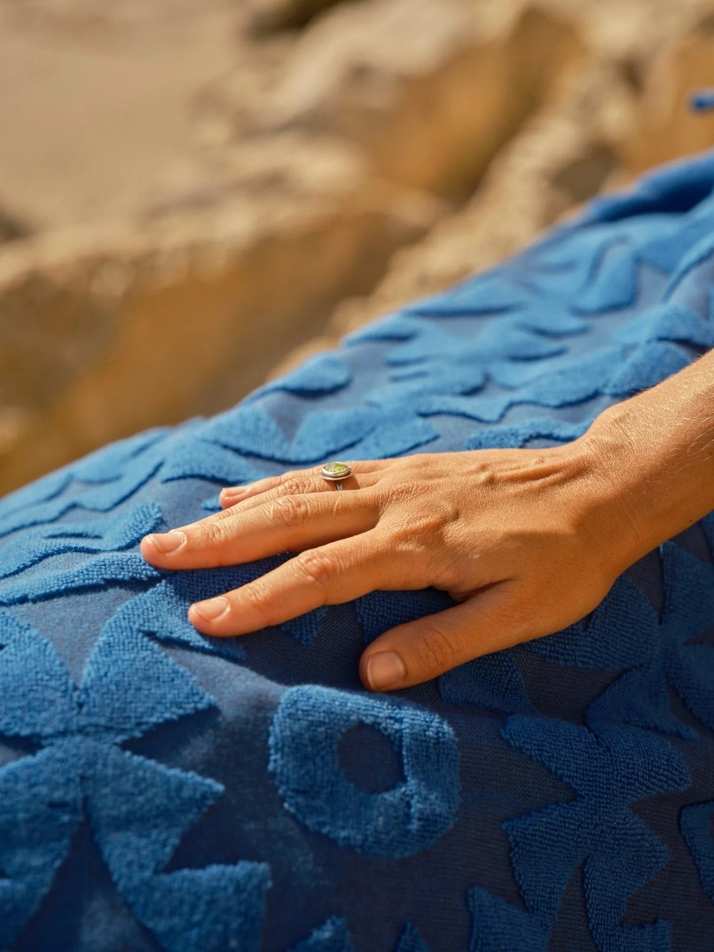 Blue Pinwheel Towel