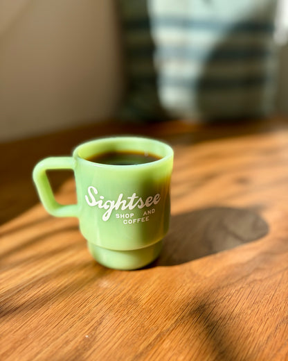 Sightsee Milk Glass Mug