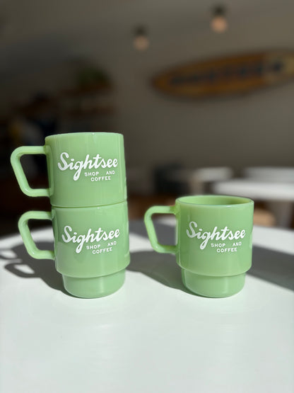 Sightsee Milk Glass Mug