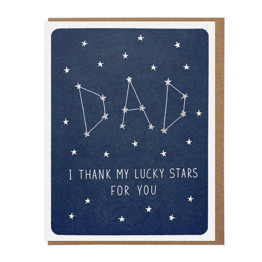 Lucky Stars Dad Card