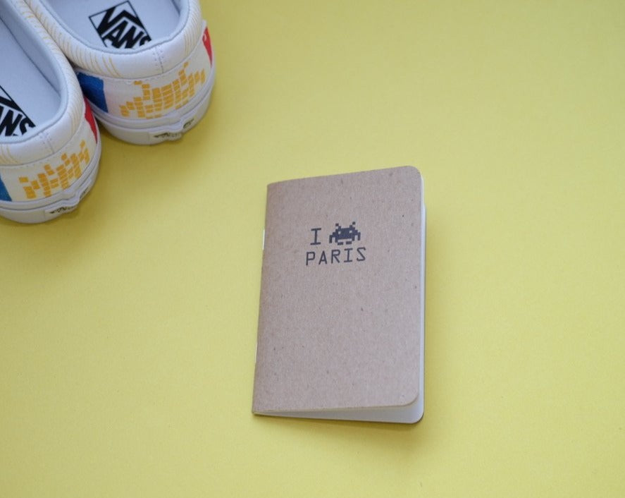 Space Invader Paris Pocket Notebook