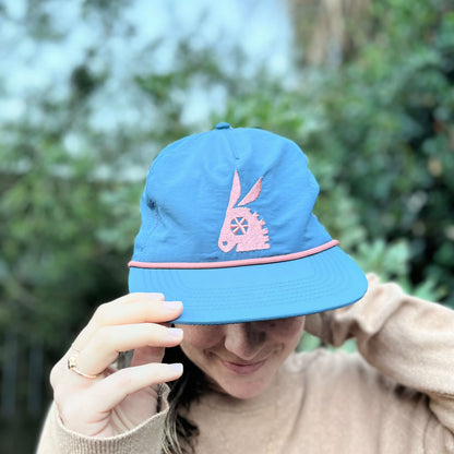 Coco Snapback Hat (Blue-ish)