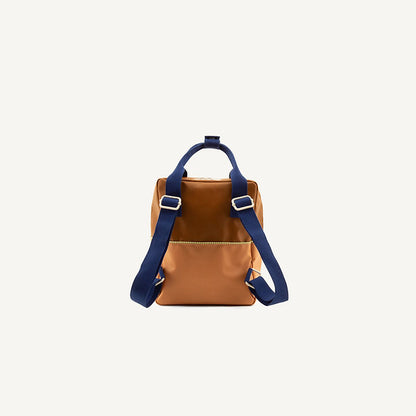 Small Colorblock Backpack | Treehouse Brown + Morning Sky