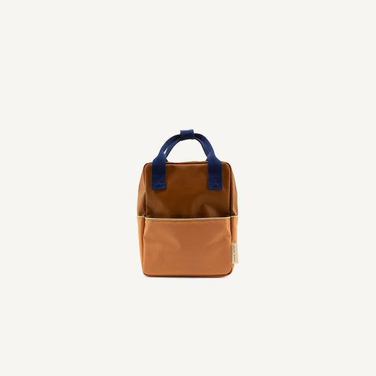 Small Colorblock Backpack | Treehouse Brown + Morning Sky