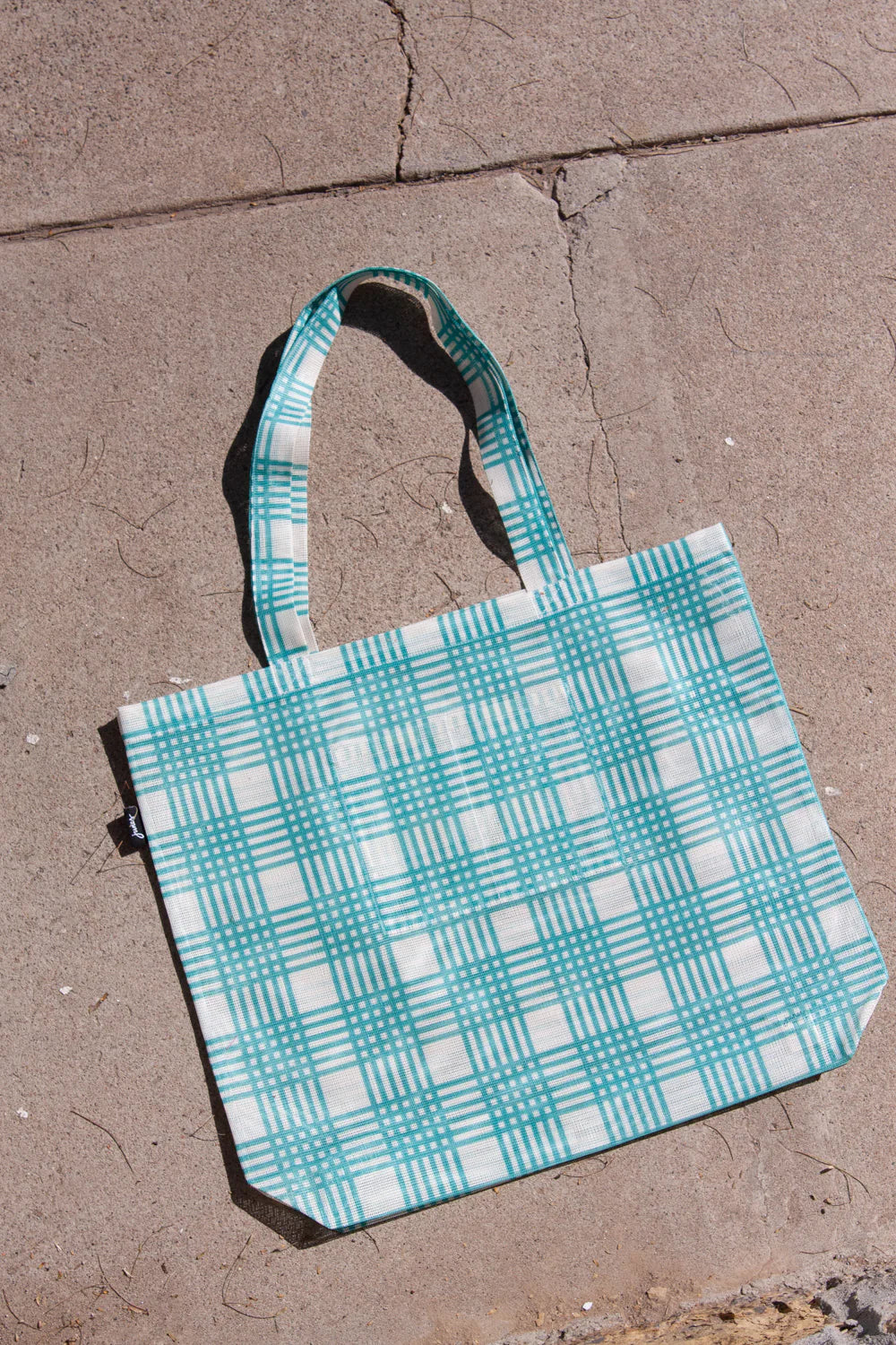 Grande Tote - Seafoam Plaid